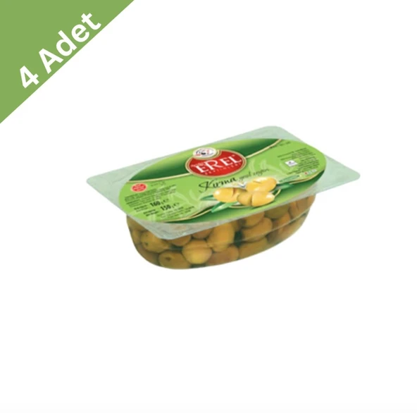 Erel Biberli Yeşil Zeytin 150 g x 4 Adet ürün görseli 1