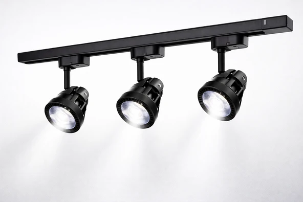 Modern 3’lü Ray Spot Aydınlatma Seti 33W Monofaze Ray Uyumlu Ayarlanabilir LED Spot 6400K Beyaz Işık ürün görseli 1