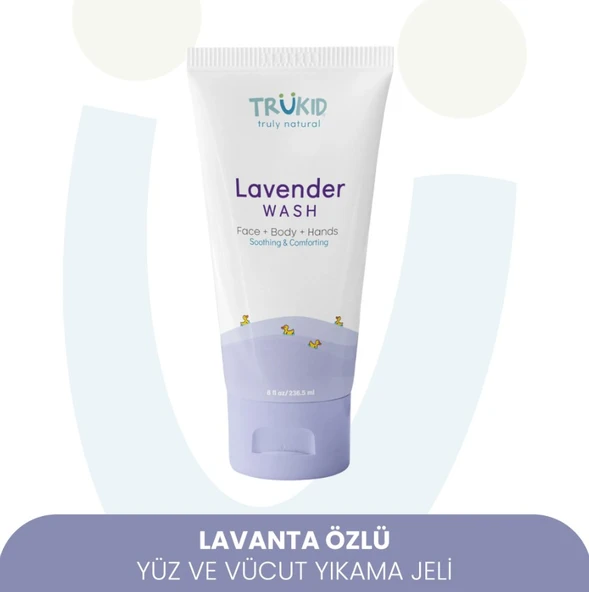 TruKid Lavanta Özlü Yüz ve Vücut Yıkama Jeli 236.5 ml ürün görseli 1