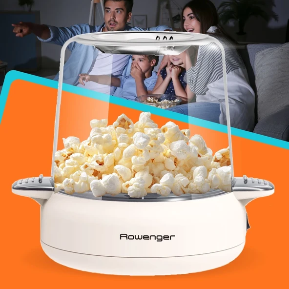 Rowenger ROW-500 Mısır Patlatma Makinesi Yağsız Ve Sağlıklı Popcorn 100gr Kapasite ürün görseli 1