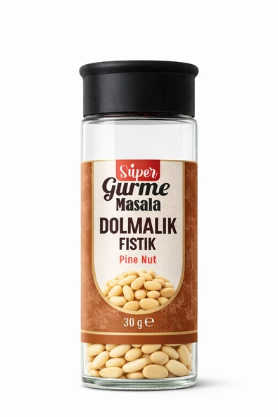 Bergama Dolmalık Fıstık 30 Gr Cam Kavanoz – 1. Kalite Çam Fıstığı ürün görseli 1