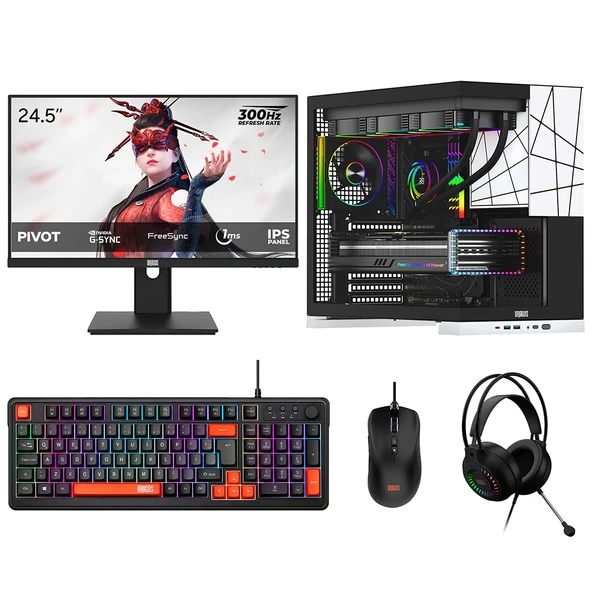 Dragos DRx8745 Ryzen 7 7700 16GB DDR5 512GB NVMe 16GB RTX5080 24.5 İnç 300Hz 1ms Oyuncu Oem Paket ürün görseli 1