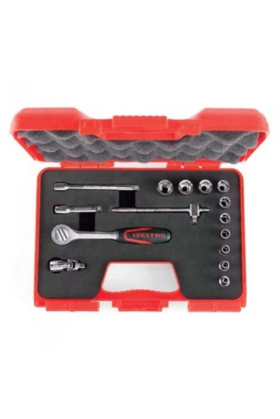 İzeltaş 15Lİ Karburatör Lokma Anahtar Takımı 1/4'' - 1107006015 ürün görseli 1