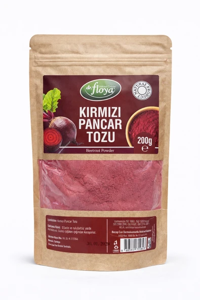 Dr. Floya Kırmızı Pancar Tozu 200 Gr ürün görseli 1