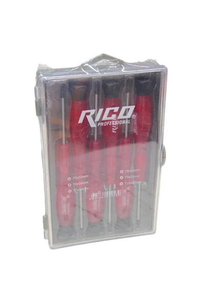 Rico PROFESSIONAL 6'lı Mikro Torx Tornavida Saatçi Seti ürün görseli 1