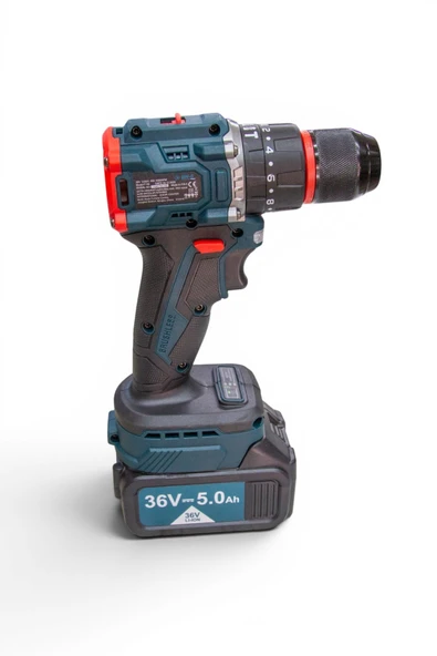 BN5 36 Volt 5 Amper Şarjlı Kömürsüz Matkap - Resim 3