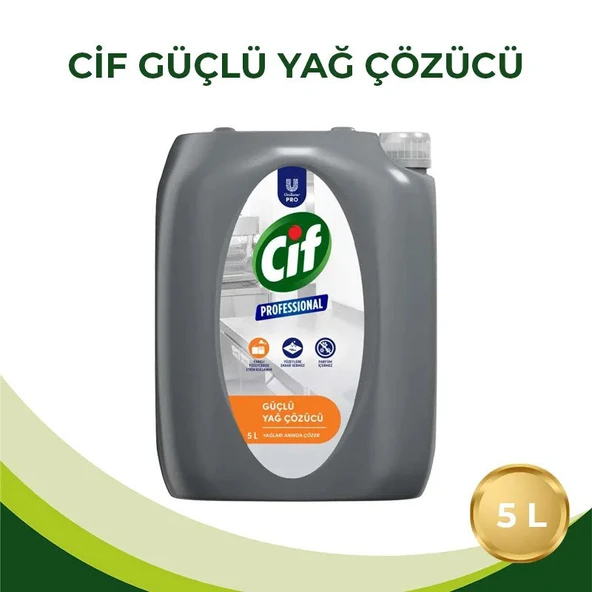 U-Pro Cif Yağ Sökücü 5 Litre  Güçlü Mutfak ve Endüstriyel Temizlik ürün görseli 1