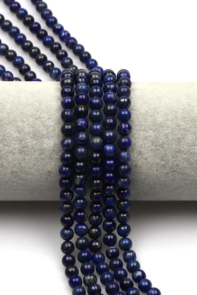 Lapis Lazuli Doğal Taş Dizi 6 mm Küre Kesim - DZ-0812 ürün görseli 1