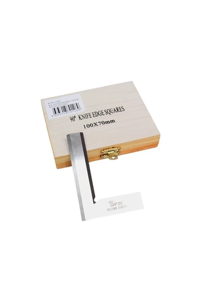 GFB Kıl Bıçak Kenarlı Hassas Gönye 100x70 mm ürün görseli 1