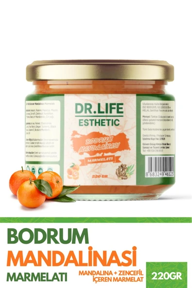 aleyna baharat Bodrum Mandalinası Marmelatı - Zerdeçal, Zencefil & C Vitamini Destekli 220 gr ürün görseli 1