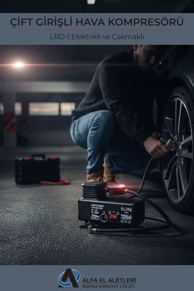 Eltaş LRD-1 Çift Girişli Hava Kompresörü Elektrikli ve Çakmaklı ürün görseli 1