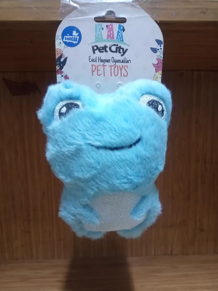 CATNİPLİ SESLİ KEDİ PELÜŞ KURBAĞA OYUNCAK 20 CM ürün görseli 1