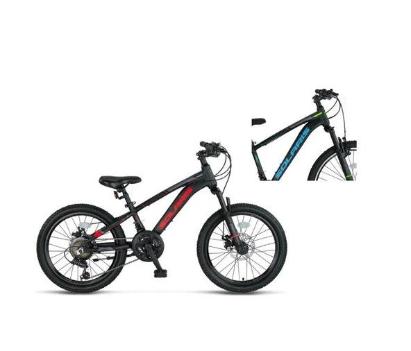 ÜMİT 2051 SOLARIS ERKEK ÇOCUK BİSİKLETİ 254H MD 20 JANT 21 VİTES BLACK BLUE ürün görseli 1