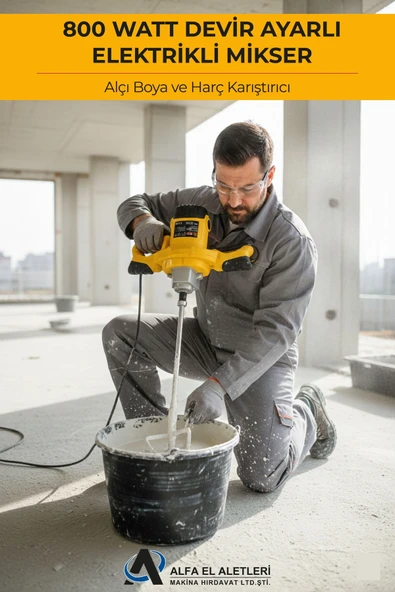 BANCO BN-5 1800 Watt Devir Ayarlı Elektrikli Alçı Boya Ve Harç Karıştırıcı Mikser ürün görseli 1