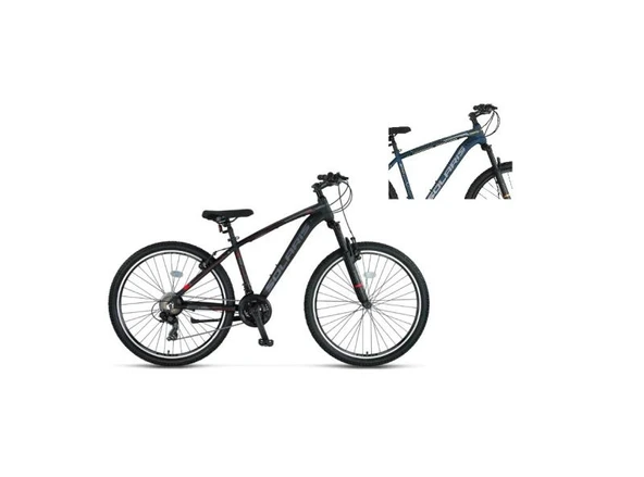ÜMİT 2450 SOLARIS ERKEK DAĞ BİSİKLETİ 304H V 24 JANT 21 VİTES İNDİGO BLUE ORANGE ürün görseli 1