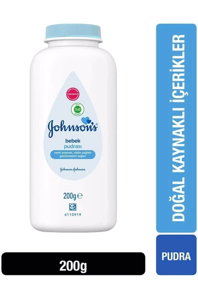Johnson's Baby Pudra 200 Gr ürün görseli 1