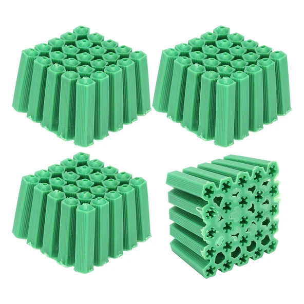 6Mm Yeşil Plastik Dübel 500'Lü Ekonomik Paket ürün görseli 1