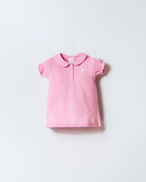U.S. Polo Assn Kız Bebek Elbise Pembe ürün görseli 1