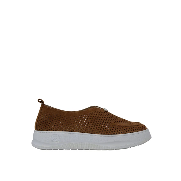 Hobby 26001S Hakiki Süet Deri Günlük Kadın Loafer Ayakkabı ürün görseli 1