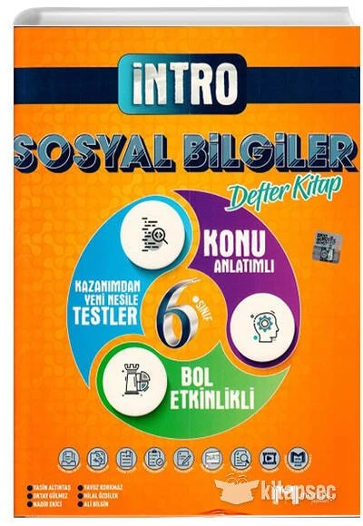 Mozaik Yayınları 6. Sınıf Sosyal Bilgiler İntro Defter  2024 ürün görseli 1