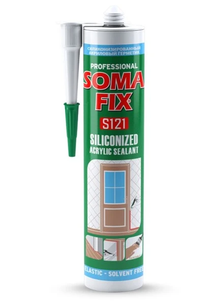 Somafix Silikonize Mastik Beyaz 500gr ürün görseli 1