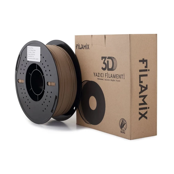 Filamix Pla+ Ahşap Filament 1.75mm - Plastik Makara - 1 kg ürün görseli 1