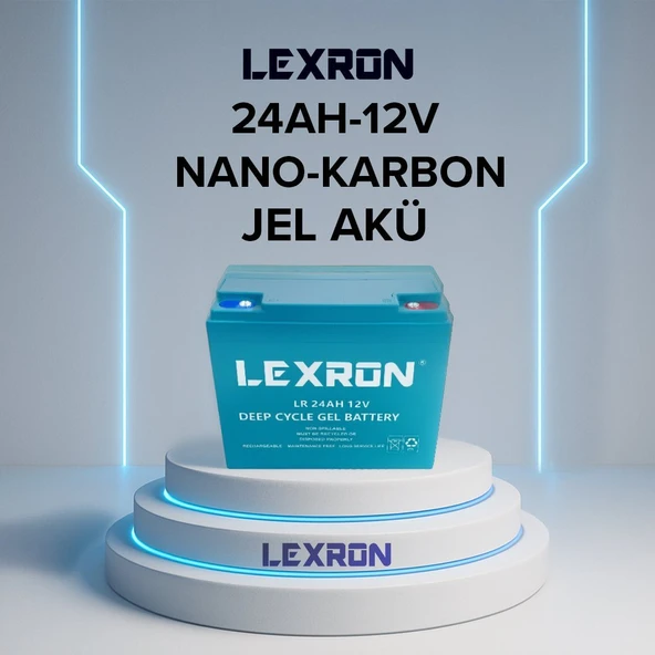 Lexron 24AH-12V NANO-KARBON JEL AKÜ ürün görseli 1