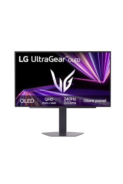 LG 27" UltraGear GX7 27GX704A-B 0.03ms GtG 240Hz (HDMI-Display) QHD 2560x1440 OLED Pivot Oyun Monitörü ürün görseli 1