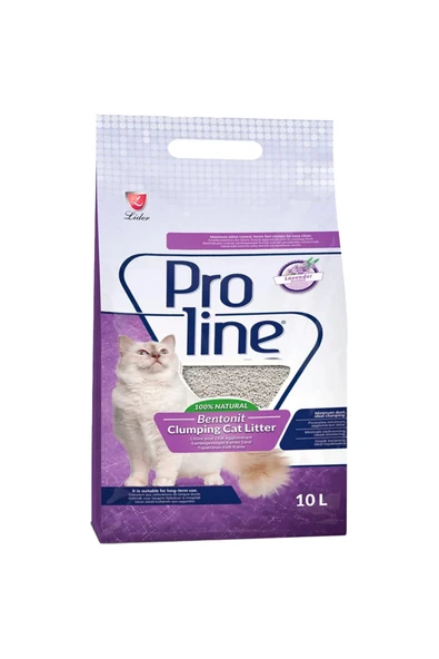 Proline Bentonit Lavanta Kokulu İnce Taneli Topaklanan Kedi Kumu 10 Lt ürün görseli 1