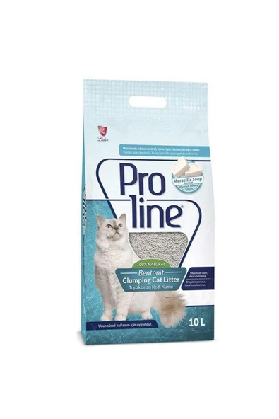Proline Bentonit Marsilya Sabunlu İnce Taneli Topaklanan Kedi Kumu 10 Lt ürün görseli 1