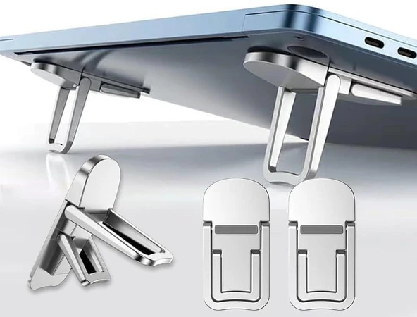 3B Trend 2 Kademeli Yükseklik Ayarlı Laptop Standı – Gri Renk - Ergonomik Tasarım ürün görseli 1