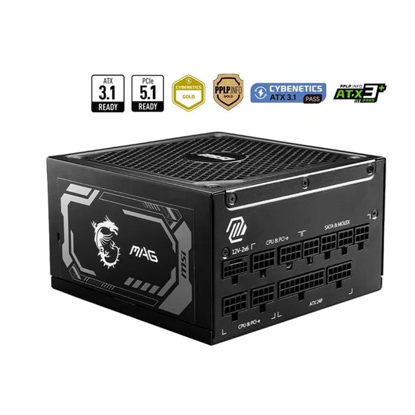 MSI MAG A1000GL Gen5 1000 W Power Supply ürün görseli 1