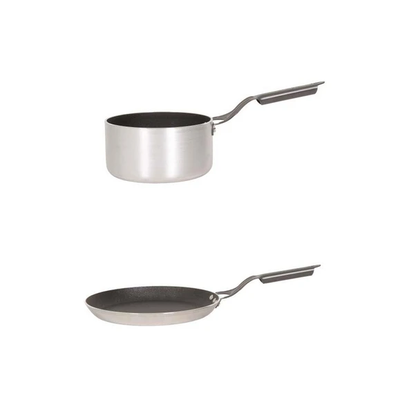 Mehtap Chefline İndüksiyon Tabanlı 26 cm Krep Tava ve 22 cm Kaçerola Sosluk Seti ürün görseli 1