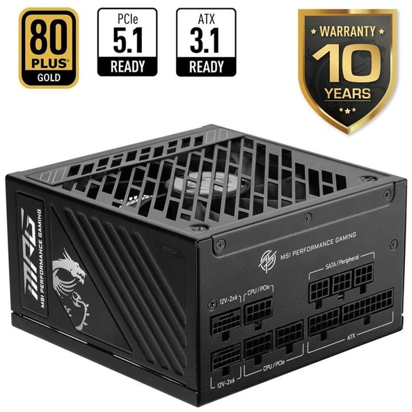 MSI MPG A1250GS Gen5.1 1250 W Power Supply ürün görseli 1