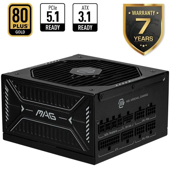 MSI MAG A1000GLS Gen5.1 1000 W Power Supply ürün görseli 1