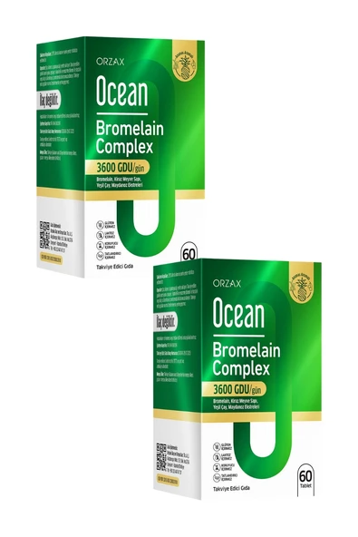Ocean Bromelain Complex 60 Tablet x 2 Adet ürün görseli 1