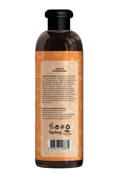Phytoflora Argan Yağlı (Botanik) Bitkisel Şampuan 400 ml - Resim 4