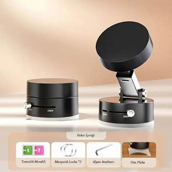 Mıknatıslı Katlanabilir Telefon Tutucu - Torpido ve Cam Uyumlu ürün görseli 1