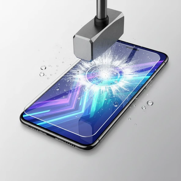 Vivo Y15S Ekran Koruyucu Kırılmaz Cam Şeffaf Cam ürün görseli 1