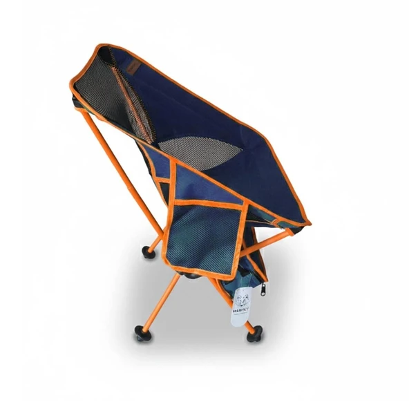 Madfox FoldMesh Mini Kompakt Katlanır Sandalye Savanna Lime - Resim 12