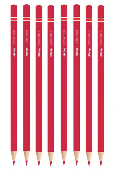 Rotring Kırmızı Kalem 12 Adet Kırmızı Kurşun Kalem Kırmızı Kopya Kalemi Başlık Kalemi Öğrenci Okul ürün görseli 1