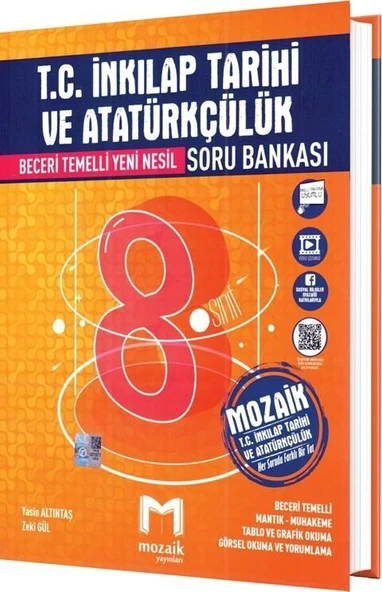 MOZAİK 8 İNKILAP TARİHİ VE ATATÜRKÇÜLÜK SORU BANKASI 2025 ürün görseli 1