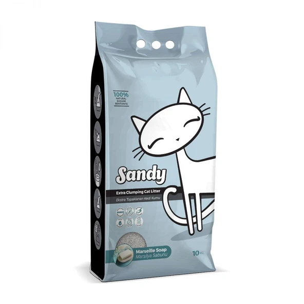 Sandy Marseille Soap Kedi Kumu 10 Kg ürün görseli 1