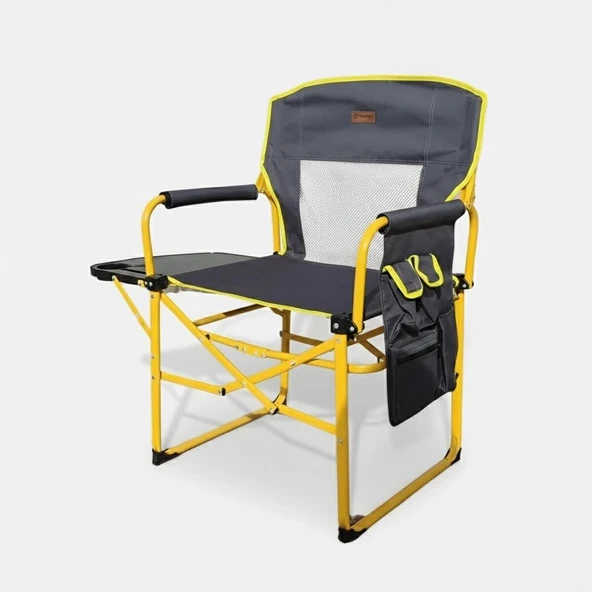 Madfox SitCommand G92 Katlanır Kamp Koltuğu Yellow Graphite - Resim 4