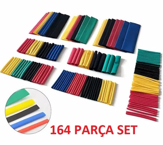 164 Parça Set Isıyla Daralan Makaron Kablo Koruyucu Kılıf ürün görseli 1