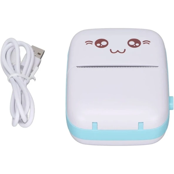 Sevimli Mini Taşınabilir Yazıcı Printer - Resim 4