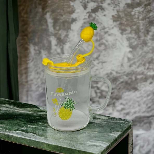 Ananas Tasarımlı Kupa Bardak ürün görseli 1