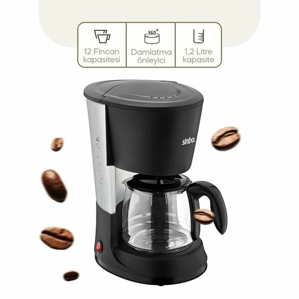 Sinbo 2'si 1 Arada Filtre Kahve Ve Çay Demleme Makinesi ürün görseli 1