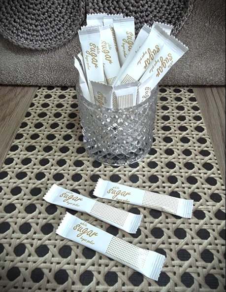 Self Stick Toz Şeker Şık tasarım, Kuşe ambalaj  Net 3 Kg (3 gr.e x 1000 adet.e) ürün görseli 1