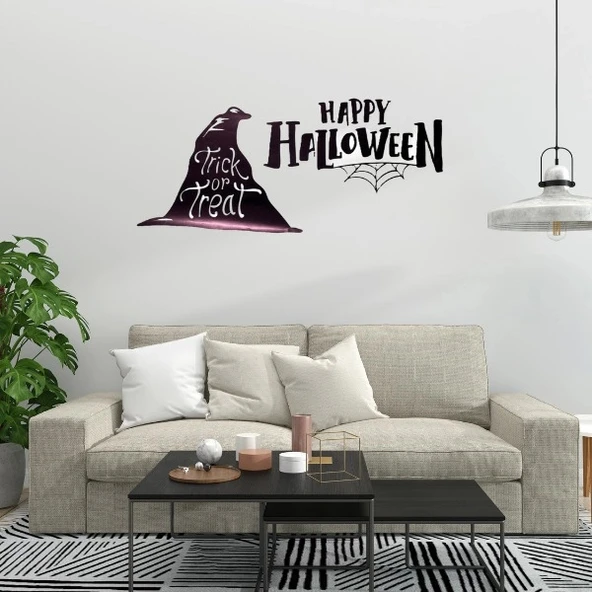 Happy Halloween Temalı Duvar Stickerı - Resim 2